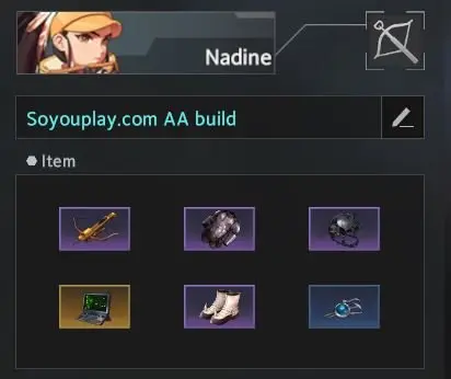 nadine crossbow build auto attack