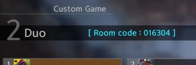 eternal return room code custom game lobby