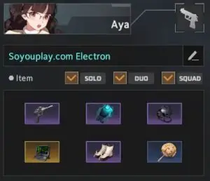 Aya pistol build electron blaster