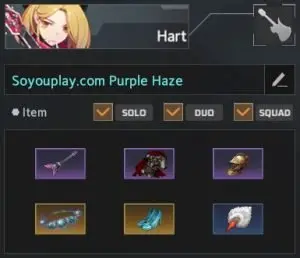 hart guide build route purple haze