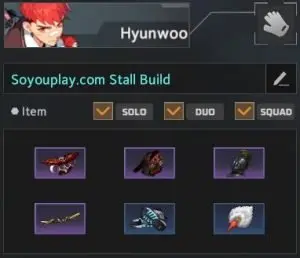 hyunwoo gloves build