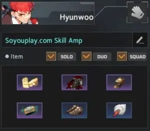 hyunwoo skill amp build